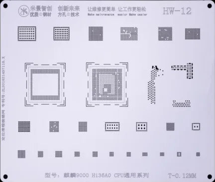 Mijing HW1-13 Reballing Stencil Template For huawei