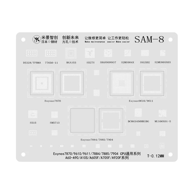 Mijing SAM1-16 BGA Reballing Stencil Kit for Samsung