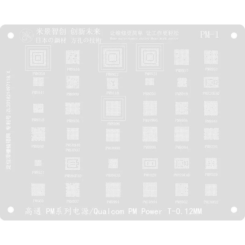 Mijing fixed sliding groove tin net PM-1