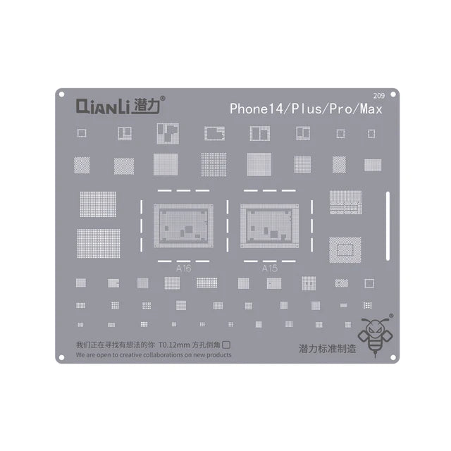 QIANLI BGA Planting Stencil Kit Tin Soldering Net