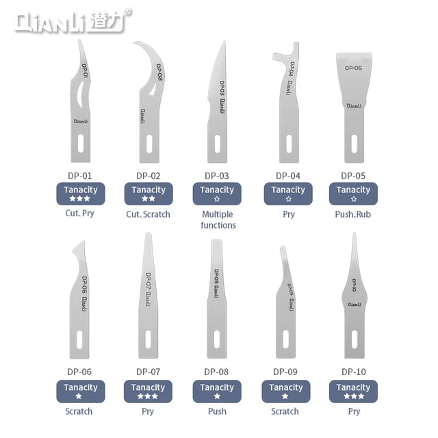 Qianli DP Blades ihilt 012 handle polished blades