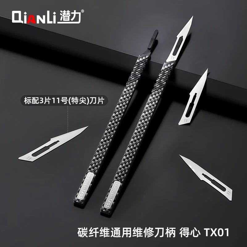 Qianli TX01 Carbon Fiber Scalpel Knife Kit