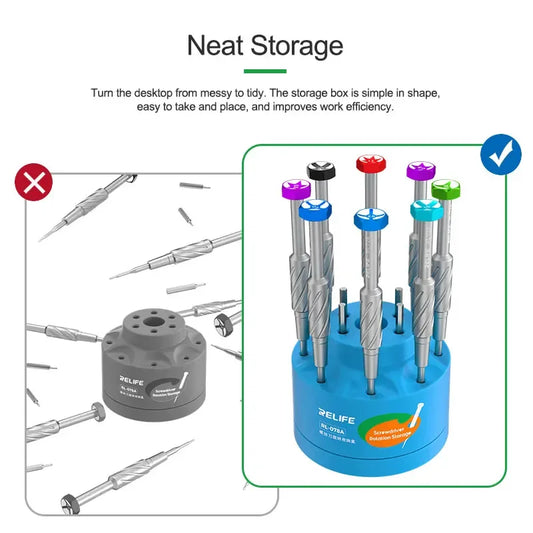 RL-078A 360°Rotation Screwdriver Holder 17 Holes