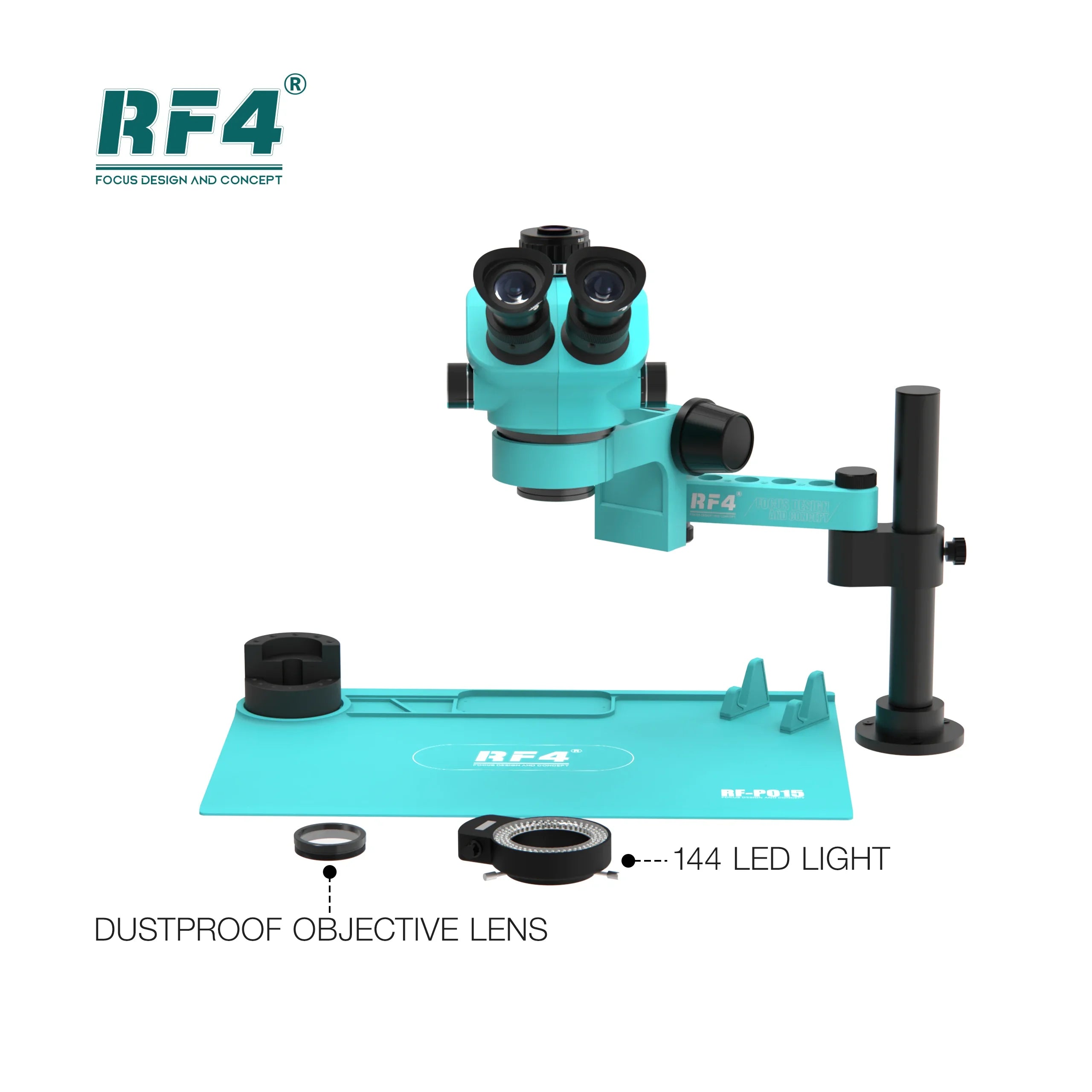 RF4 Microscope RF-7050PRO 360 ° Rotation Adjustable