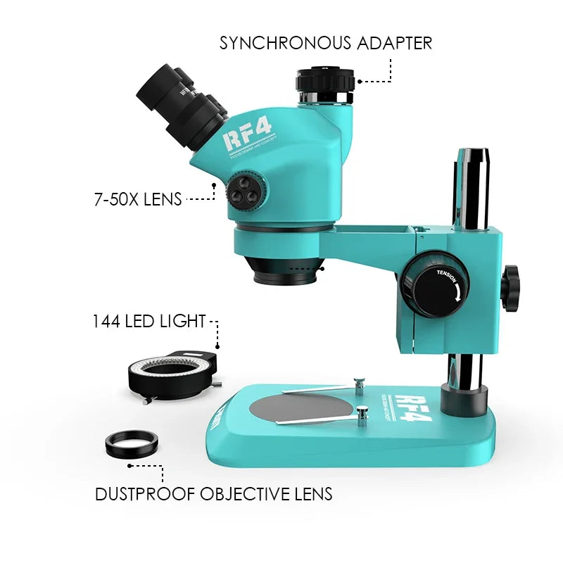 RF7050TV 7-50X Continuous Zoom Triocular microscope