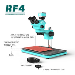 RF7050-PO4-4K Microscope with 4K Camera 7-50X