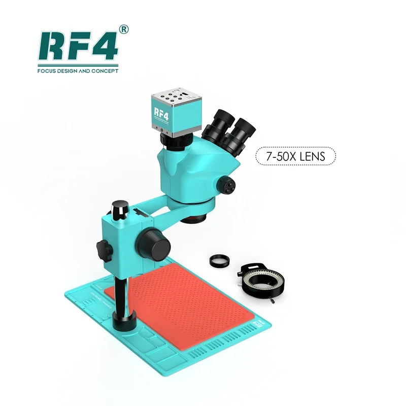 RF7050-PO4-4K Microscope with 4K Camera 7-50X