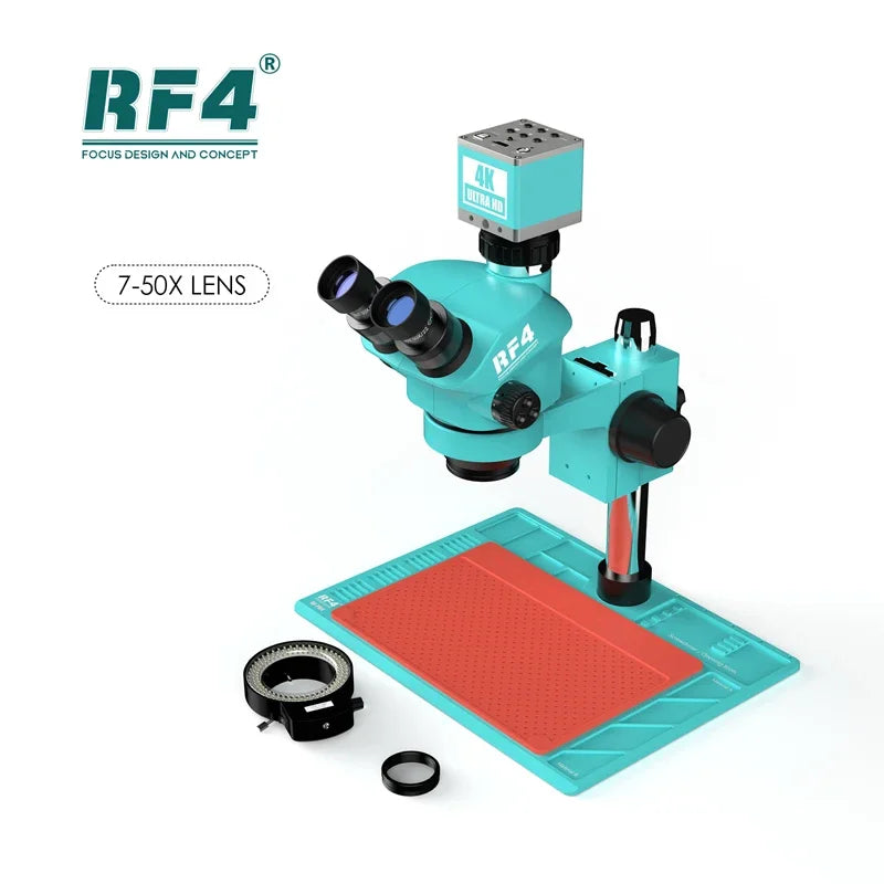 RF7050-PO4-4K Microscope with 4K Camera 7-50X