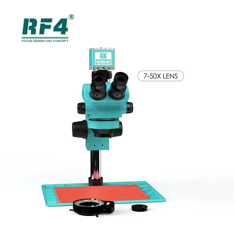 RF7050-PO4-4K Microscope with 4K Camera 7-50X