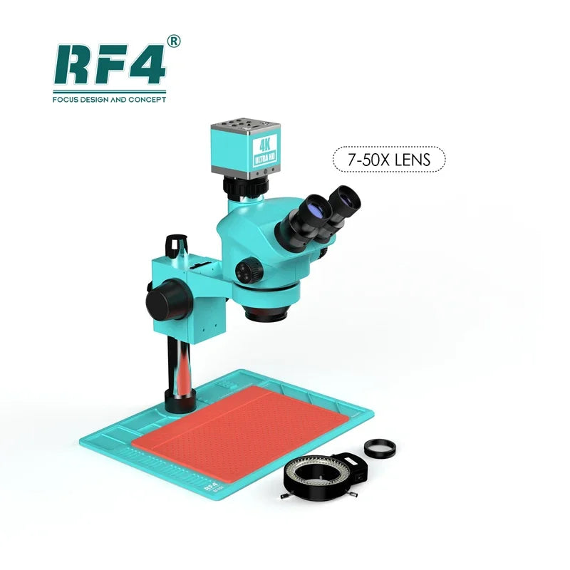 RF7050-PO4-4K Microscope with 4K Camera 7-50X