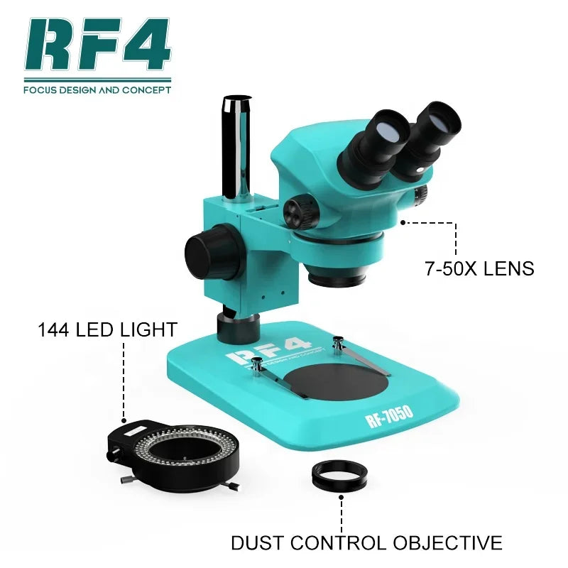 RF7050 7-50X Magnification Binocular Microscope