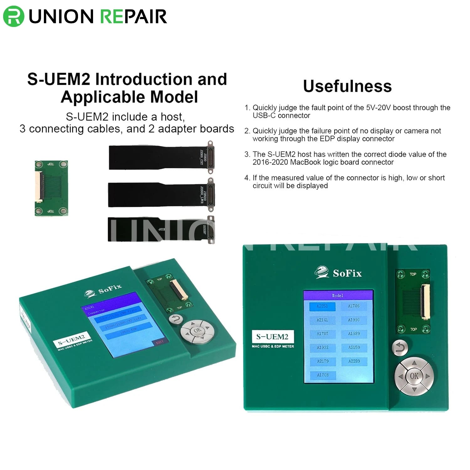 S-UEM2 /Mac USBC & EDP Meter/ Detector for EDP Connector