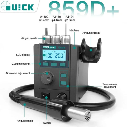 QUICK 859D+ Rework Station heat gun