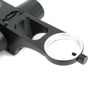 50mm Focus Adjustable Arm Holder Microscope Zoom Lens Gear Accessories