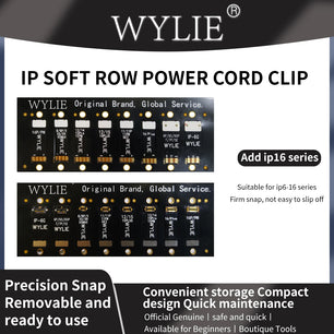 WYLIE iPhone Soft Row Power Cord Clip for iPhone 6 - 16 PM