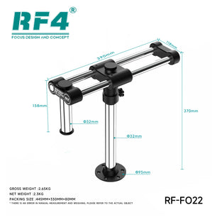 RF4 RF-FO22 360° Rotation Adjustable Universal Double Arm Microscope Accessories