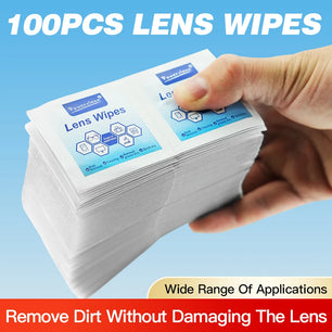 100pcs Glasses Cleaning Lens Wipes