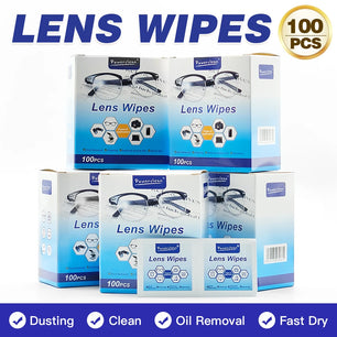 100pcs Glasses Cleaning Lens Wipes