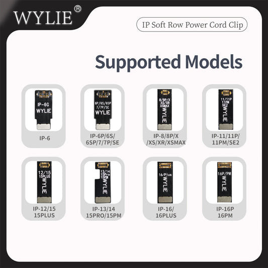WYLIE iPhone Soft Row Power Cord Clip for iPhone 6 - 16 PM