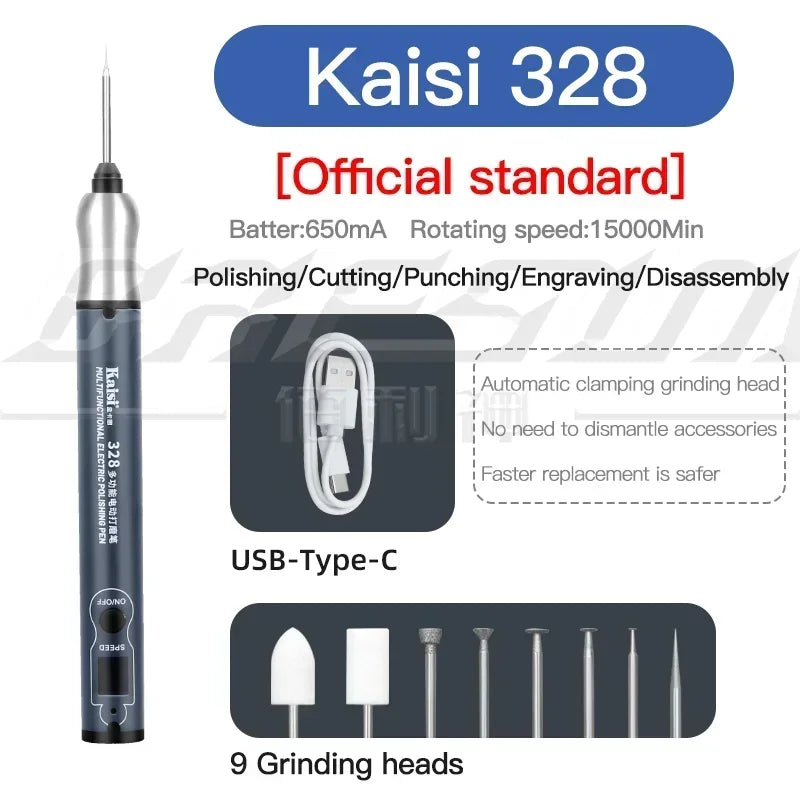 Kaisi 328 Multifunctional Electric Sanding Pen Rechargeable