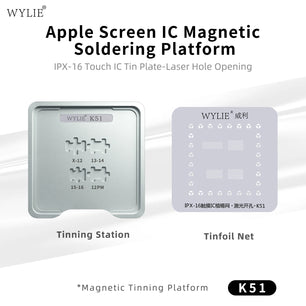 WYLIE K51 Magnetic Soldering Platform for iPhone X-16 Series