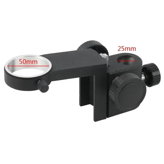 50mm Focus Adjustable Arm Holder Microscope Zoom Lens Gear Accessories