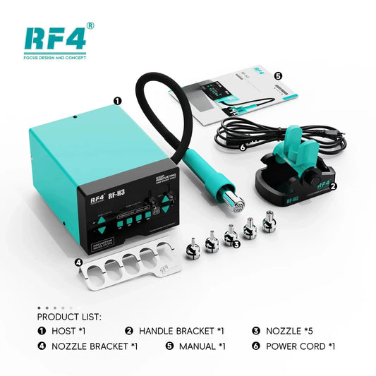RF4 RF-H3 1200W Fast Desoldering Hot Air Gun