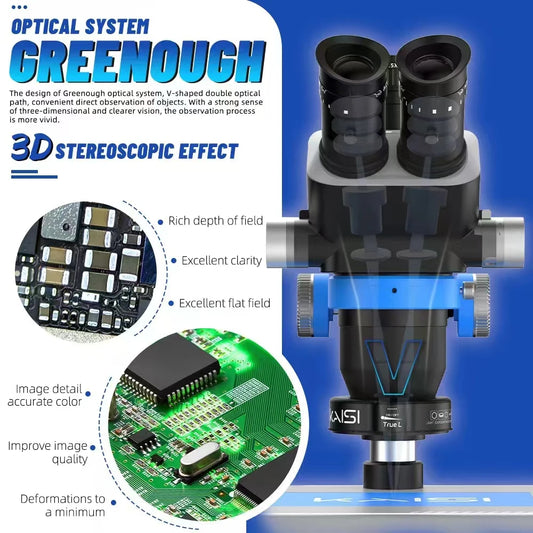 Kaisi S8 4K Trinocular Stereo Microscope Set