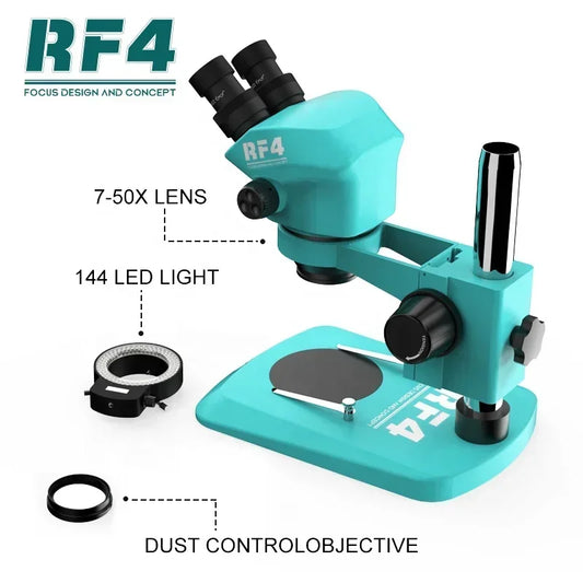 RF4 7050 7-50X Magnification Binocular Microscope
