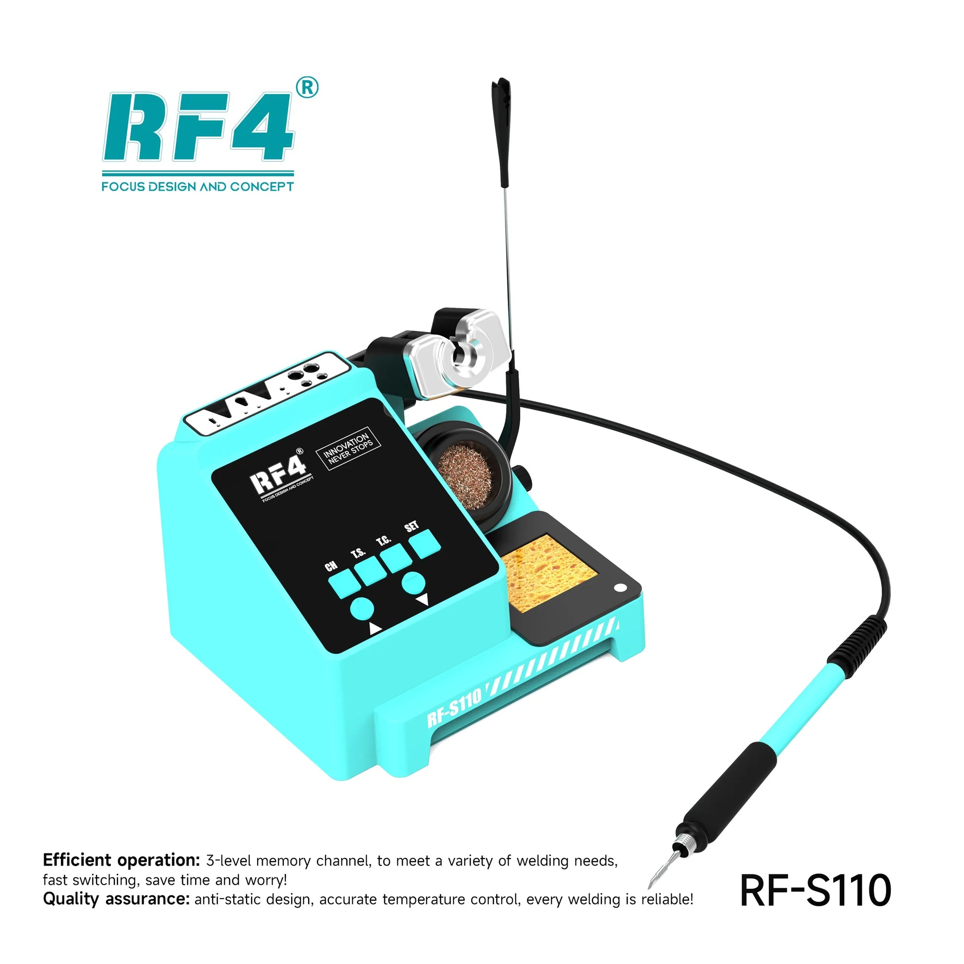 RF4 S110 TCP Soldering Station With C210 Handle