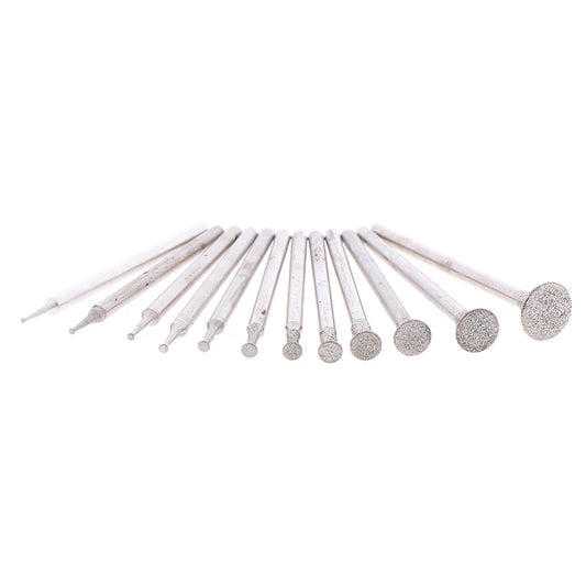 10Pcs 2.35 Shank Diamond Grinding Burr Needle