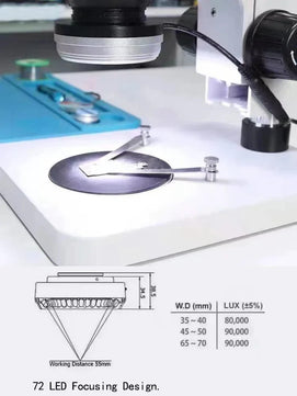 72Lamp Beads Diameter 50MM Ring Adjustable Brightness LED Light