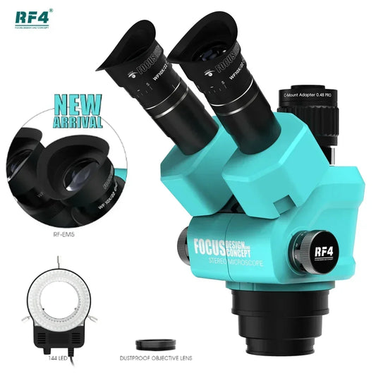 RF4 New Triocular Microscope RF-6555 PRO MAX