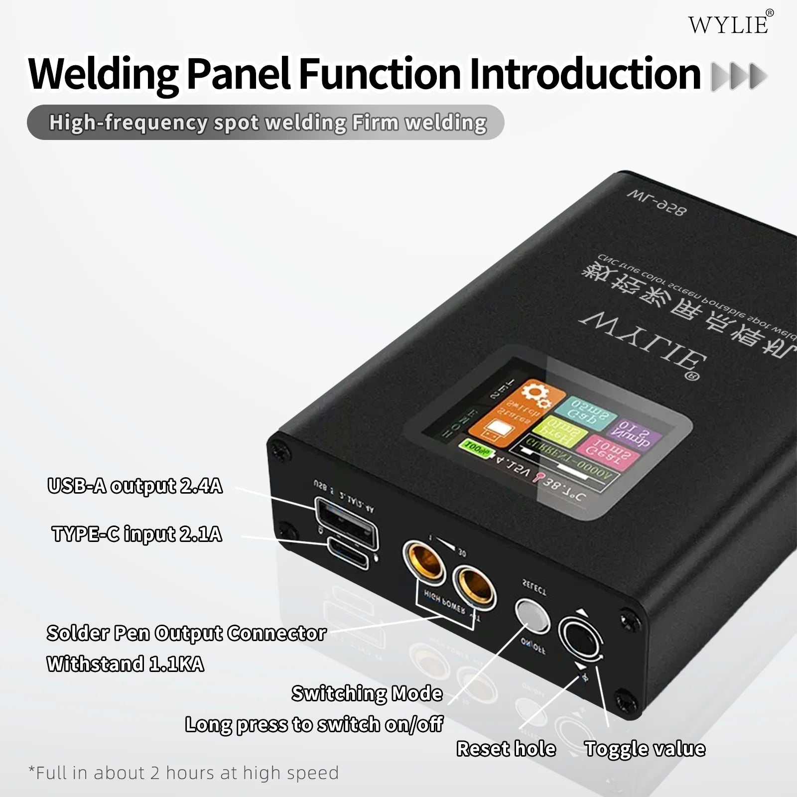 WYLIE WL-958 Portable CNC Spot Welder With True Color