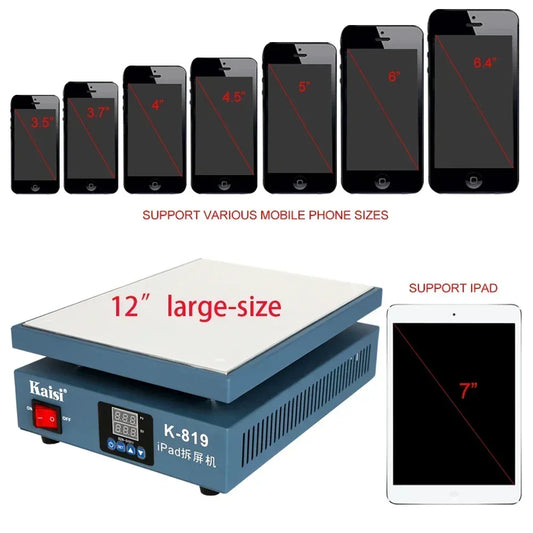 Kaisi K-819 12"Inch LCD Screen Heating Platform