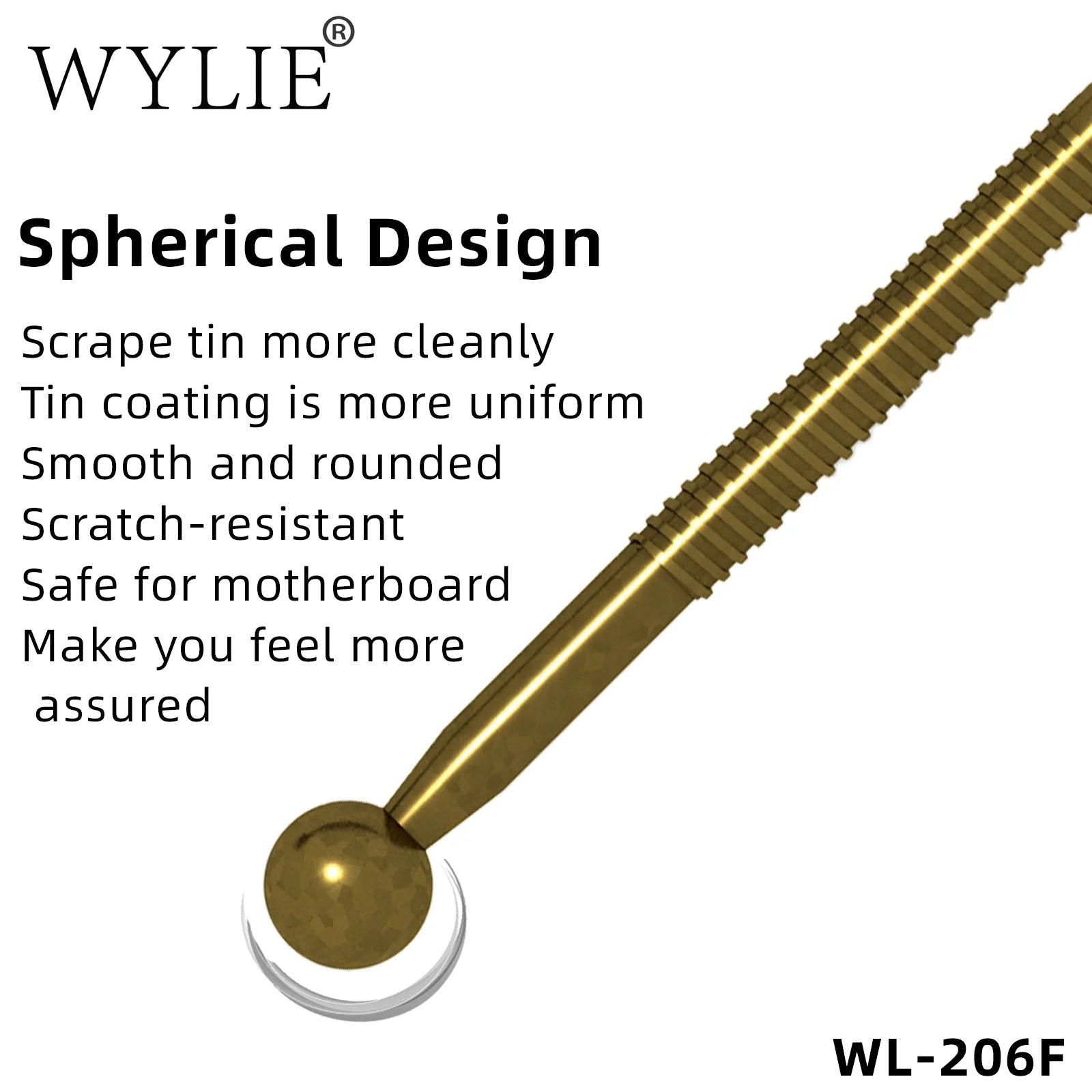 WYLIE Tin Dragging Needle Gold Plated FPC Connector Reballing