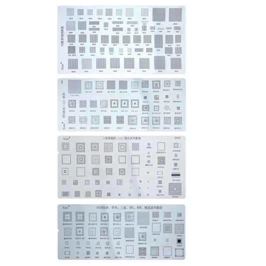 Kaisi 4PCS Universal BGA Reballing Stencil