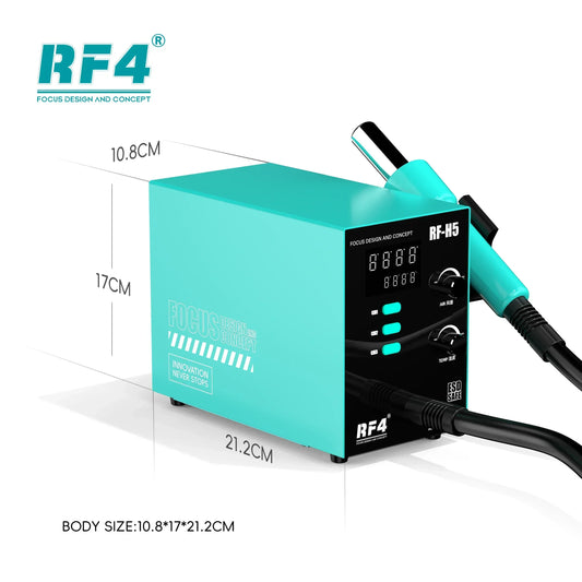 RF4 RF-H5 800W Hot Air Gun BGA Rework Solder Station