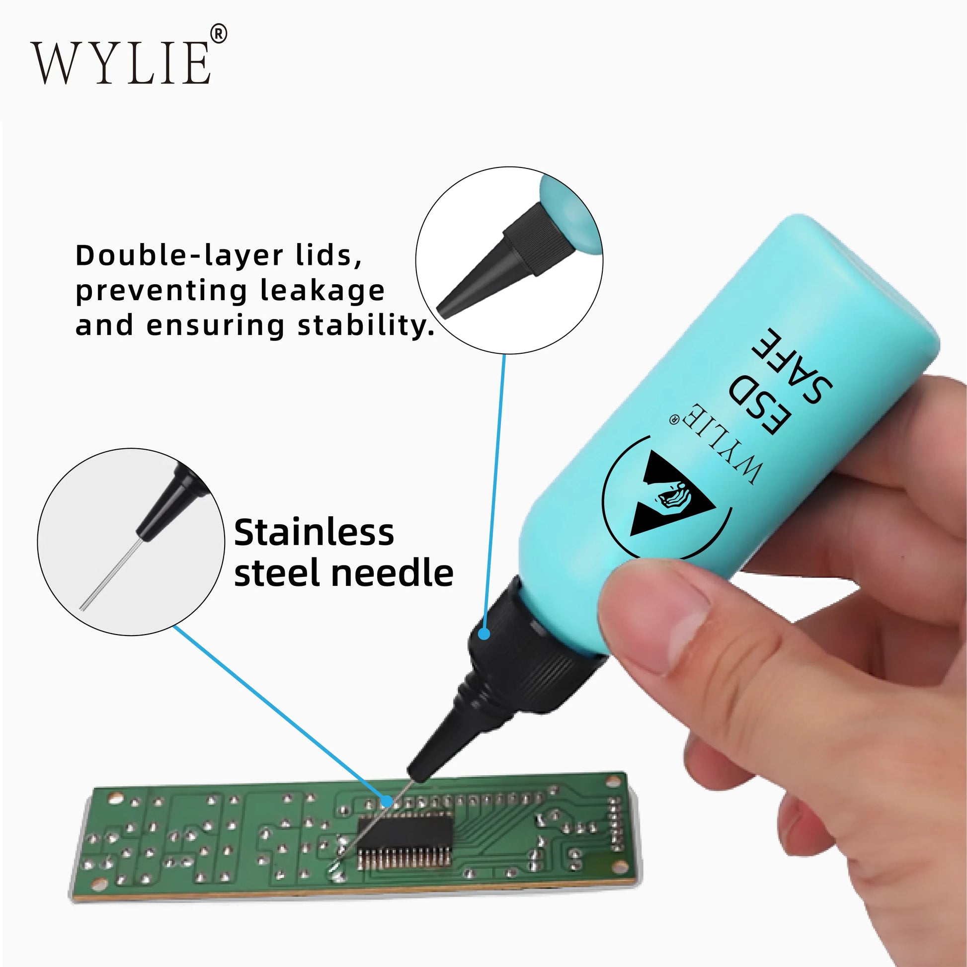 WYLIE Double Leak-proof Inside and Outside ESD Liquid Dispenser