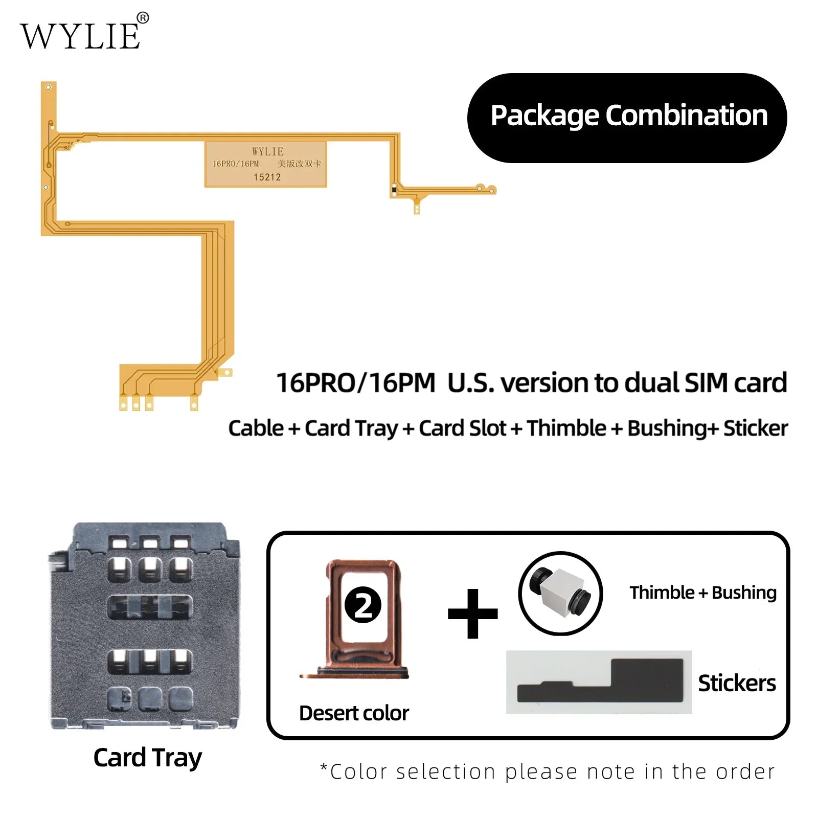 WYLIE For iPhone 14 15 16 Pro MAX ESIM Modified To Sim No Punching