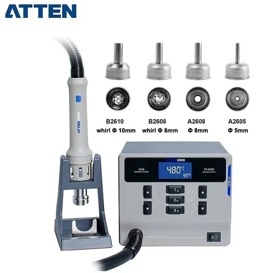 ATTEN St-862D 110V / 220V 1000W Hot Air Gun Digital Display