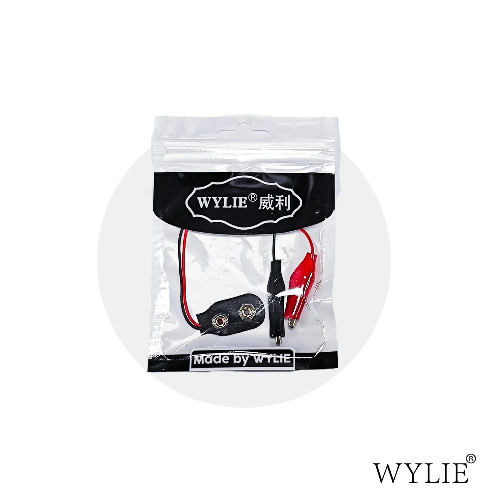 WYLIE 9V Battery Buckle 150mm Line Length Battery
