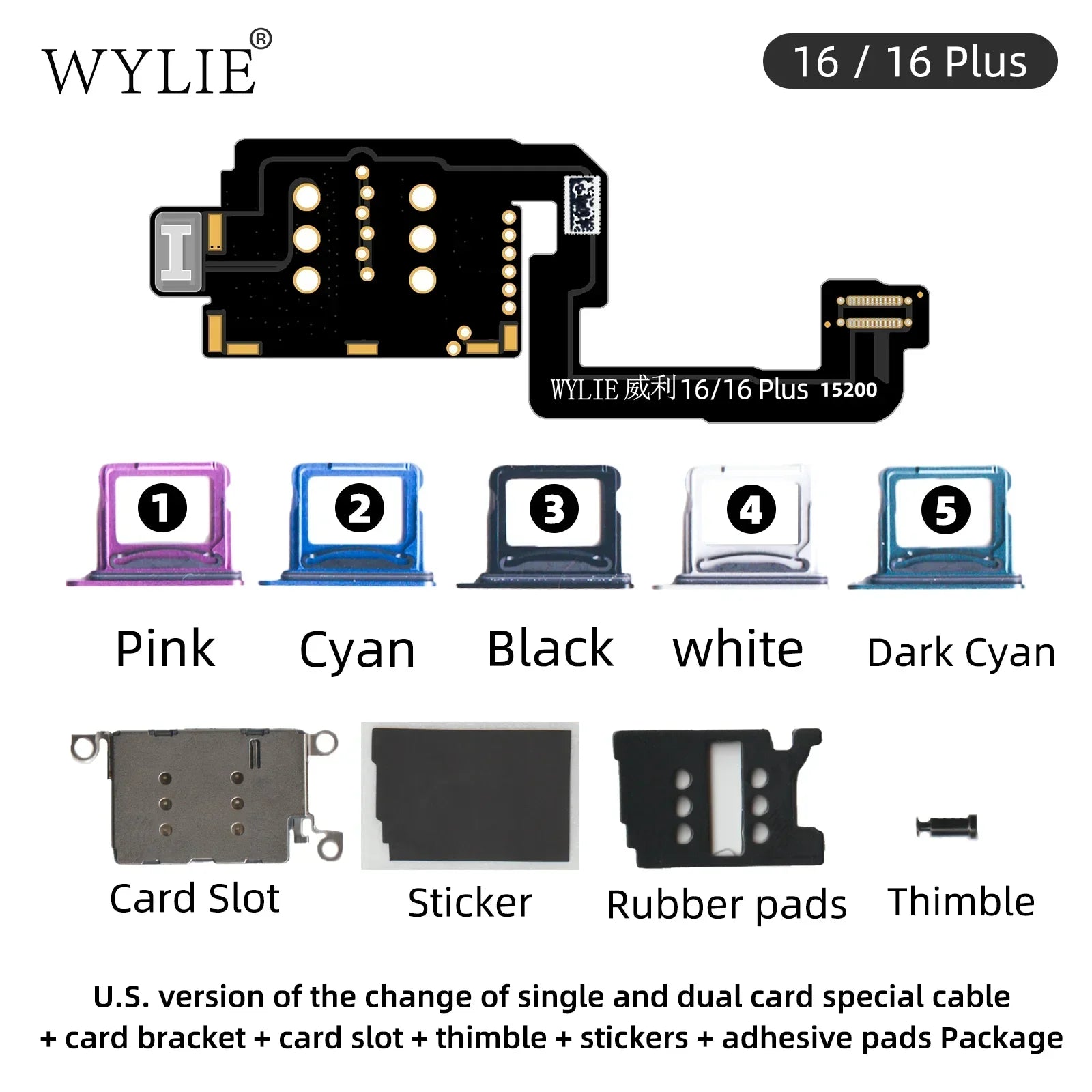 WYLIE For iPhone 14 15 16 Pro MAX ESIM Modified To Sim No Punching