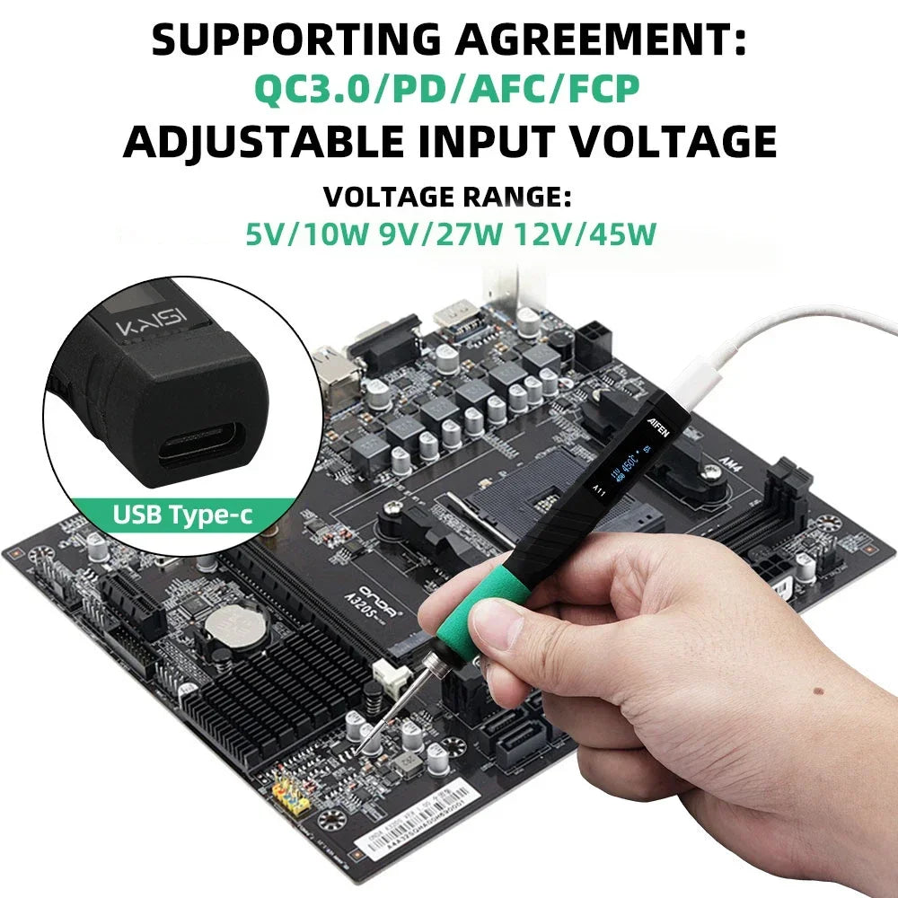 Kaisi K211 65W Portable Soldering Station USB