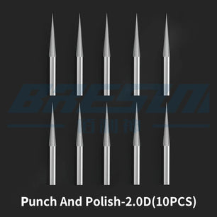 10Pcs 2.35 Shank Diamond Grinding Burr Needle