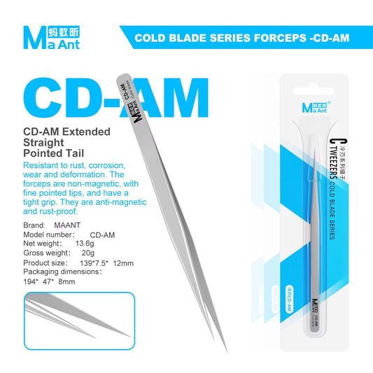 MaAnt Cold Blade Series Anti-magnetic Rustproof Straight Curved Precision Forceps