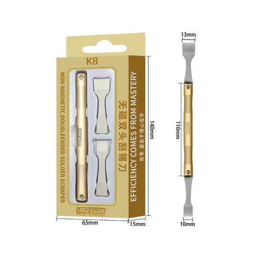 KEGUAN K8 Stainless Steel Solder Paste Scraper Tool