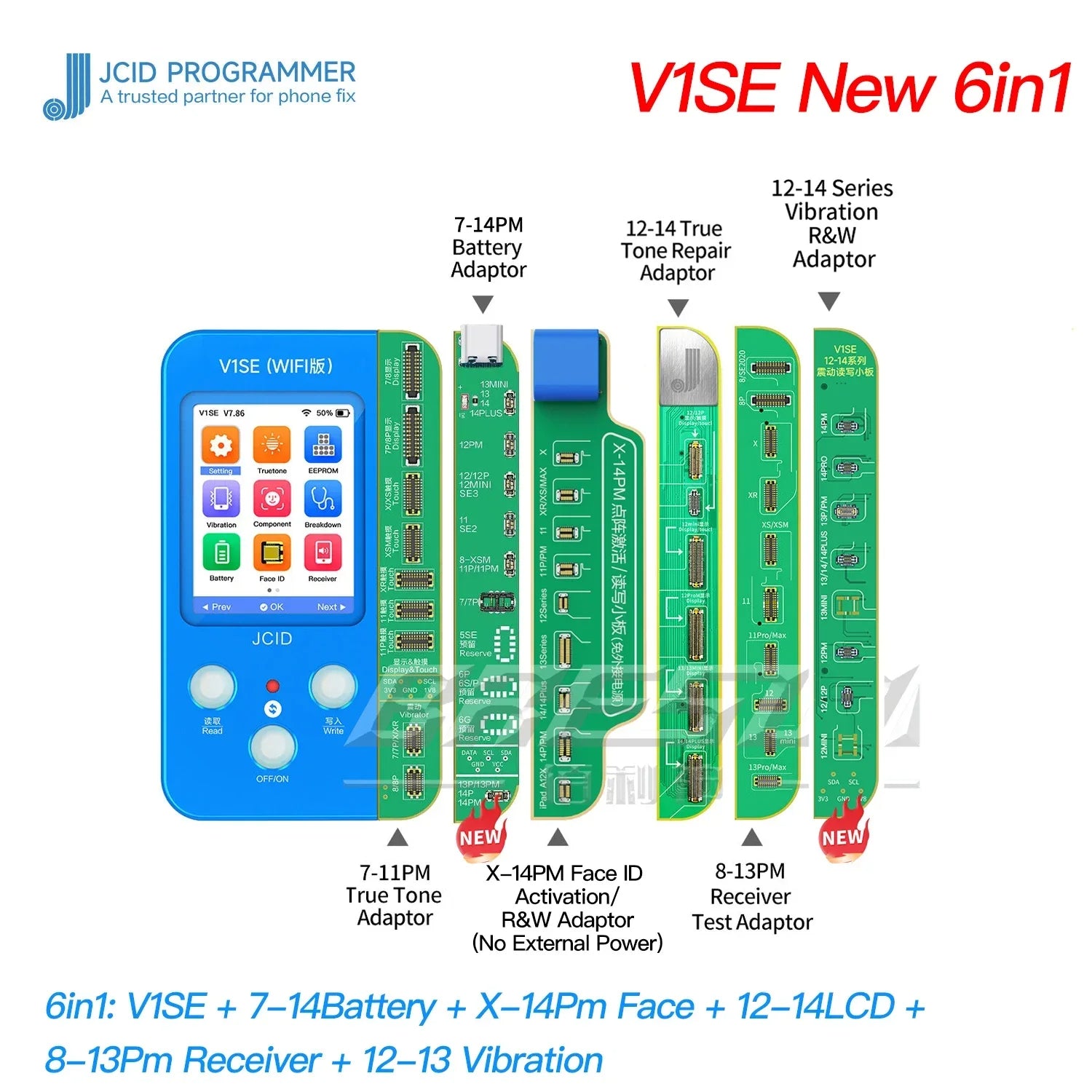 Amazon.com: JC ID V1SE Wi Fi Version Phone Part ID Read