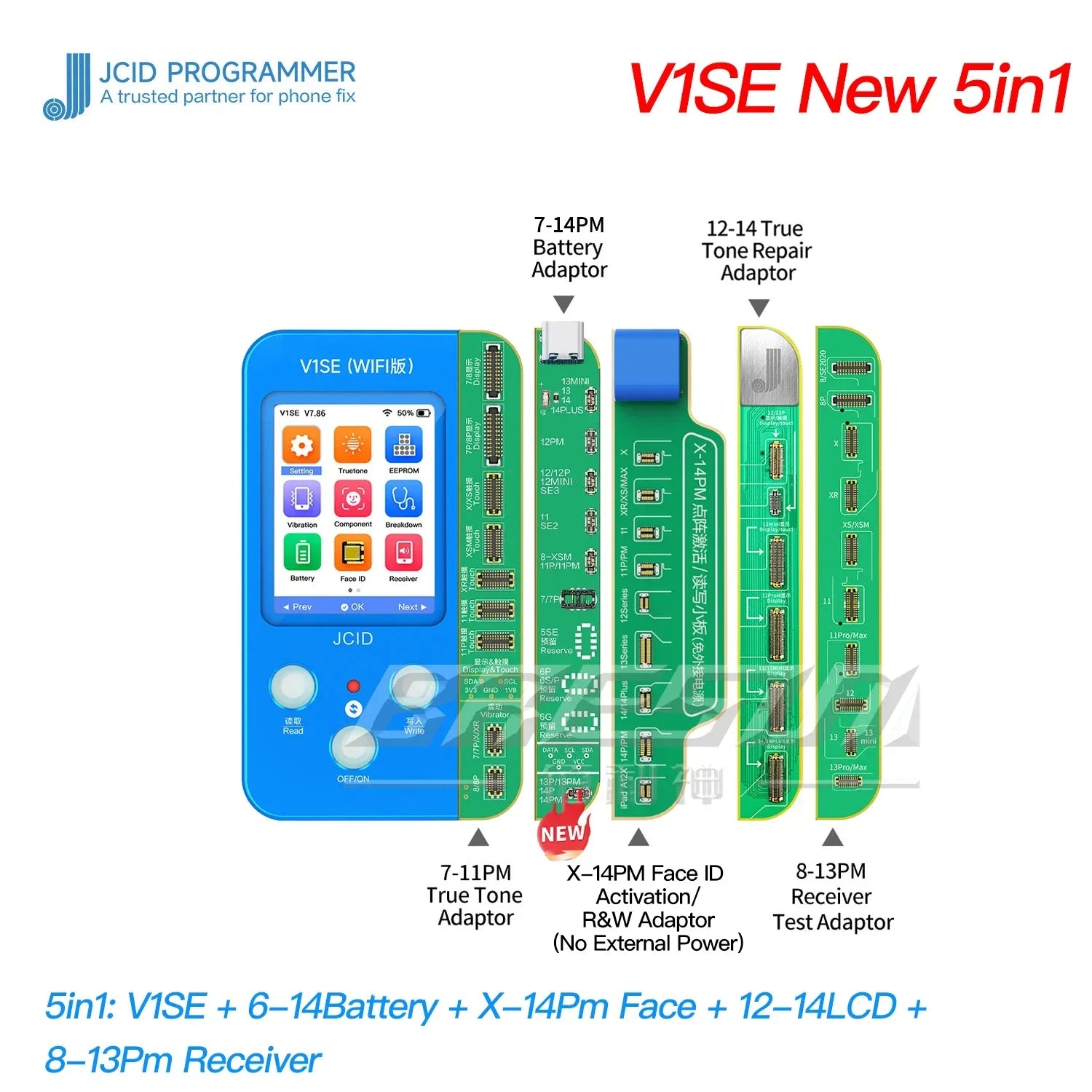 JCID V1SE Programmer iPhone X 11 12 13 14Series photosensitive original color touch vibration fingerprint battery data face repair BRESUN JCID V1SE Programmer iPhone X 11 12 13 14Series photosensitive original color touch vibration fingerprint battery data face repair BRESUN