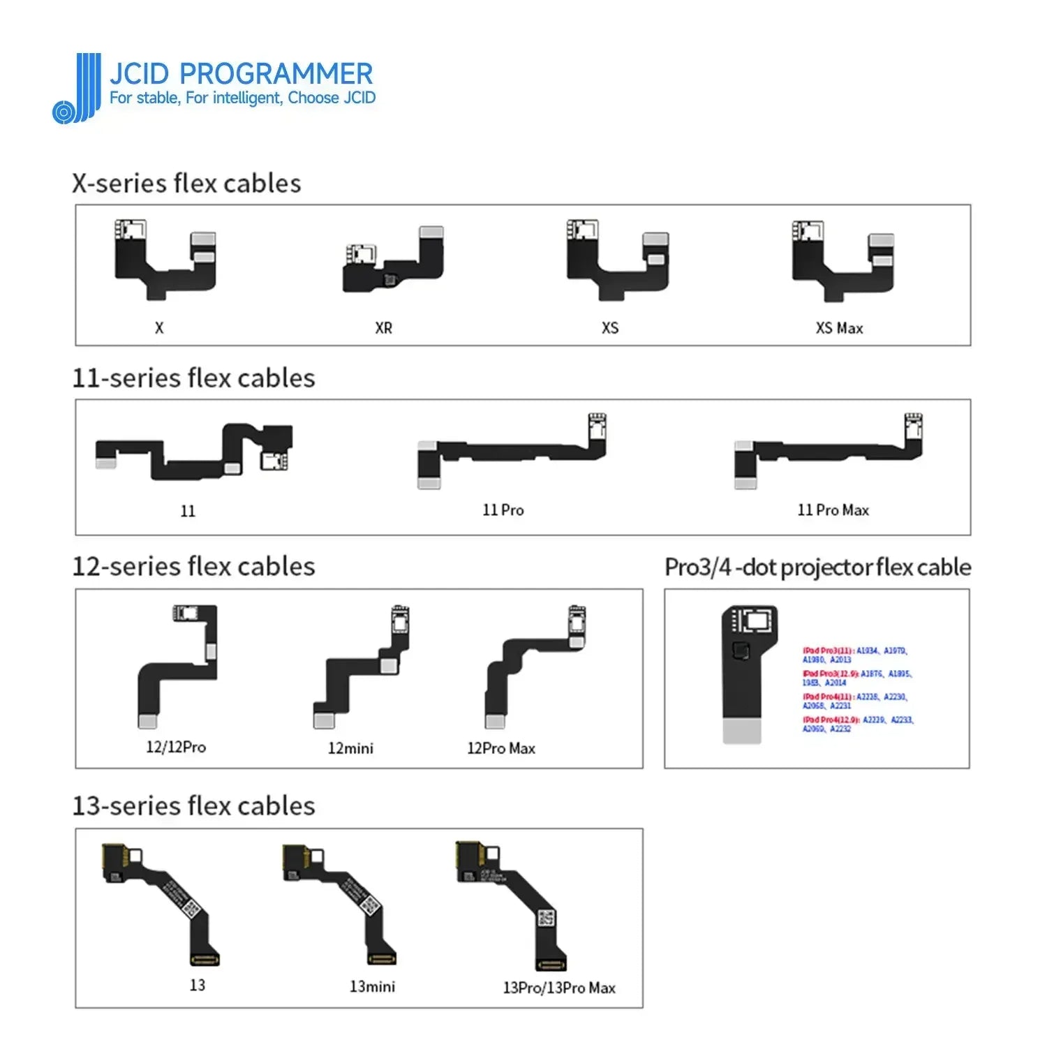 JCID Dot Matrix Face ID Repair Flex Cable